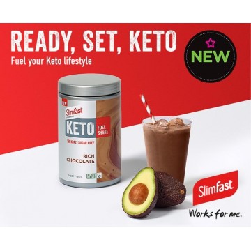 SlimFast Advanced Keto Fuel Shake Chocolat Riche 350g