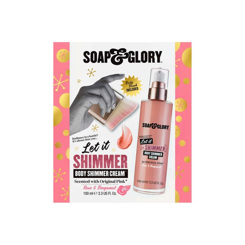 Soap & Glory Let It Shimmer Body Shimmer Cream Christmas Gift Set